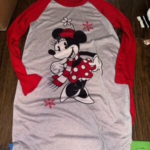 Disney Red and White Shirt